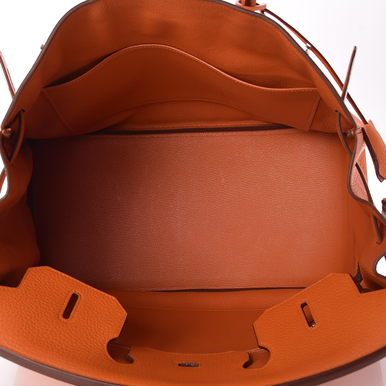 Hermes Taurillon Clemence Birkin 35 Orange 8 of 32