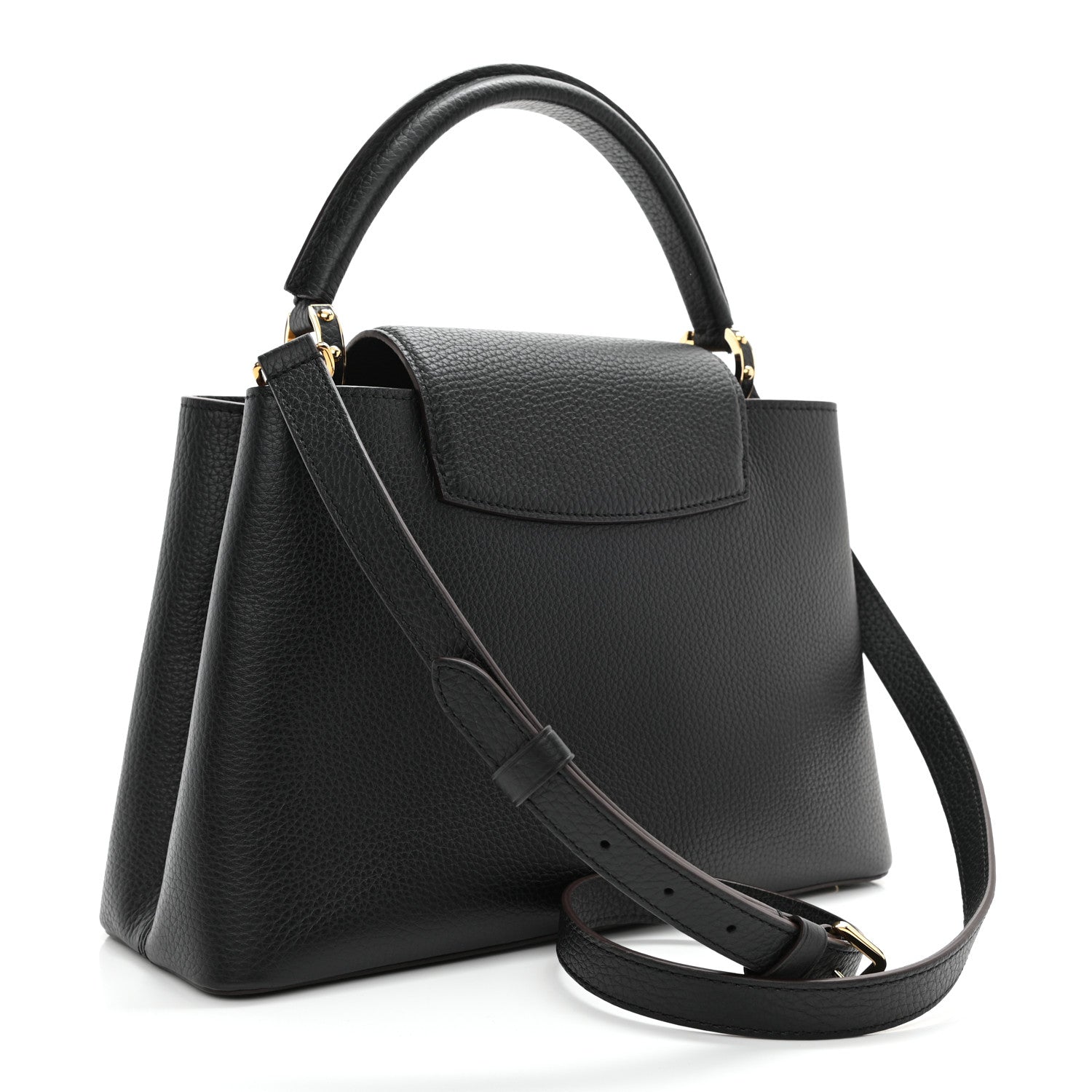 Louis Vuitton Taurillon Capucines PM Black 3 of 7