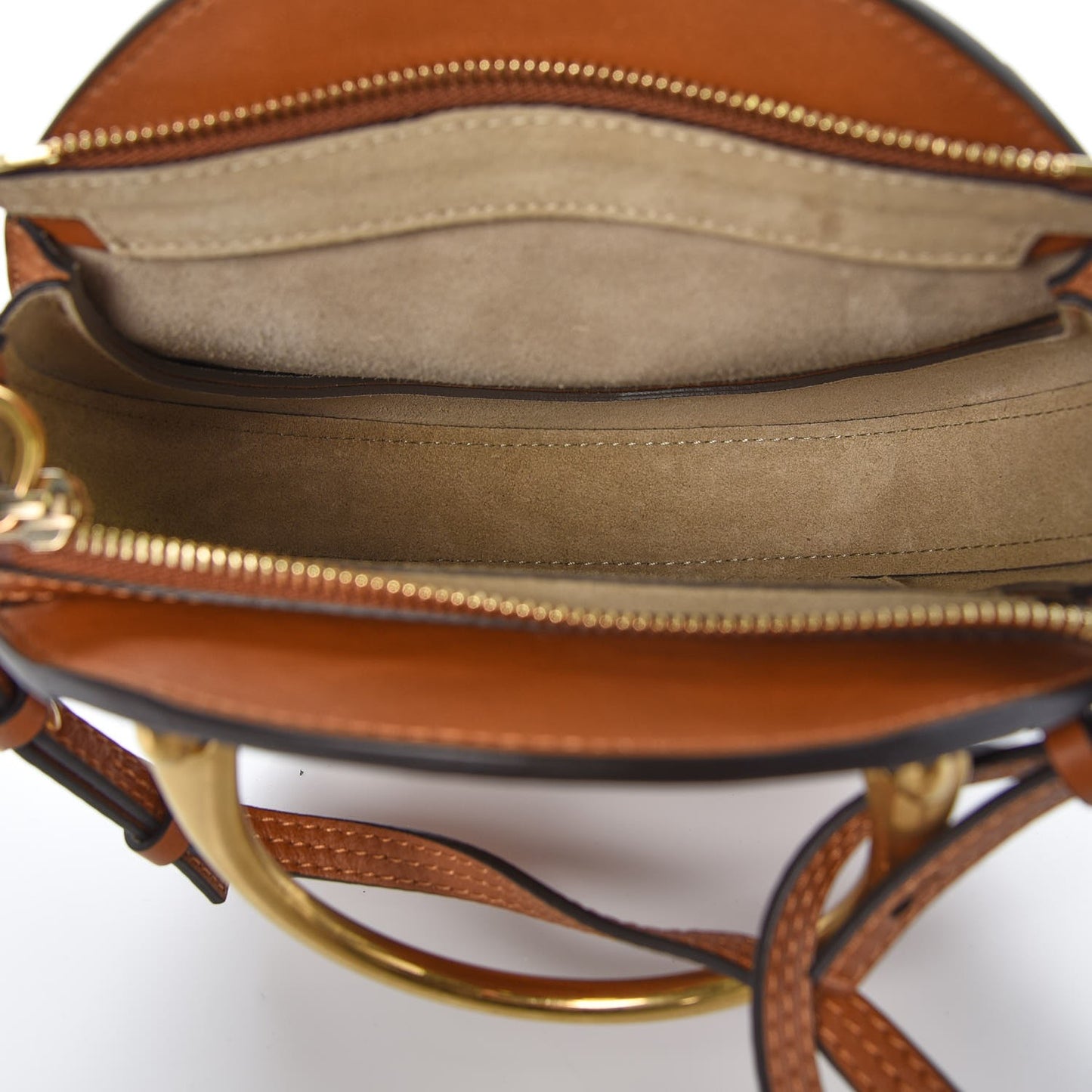Calfskin Suede Small Pixie Bag Caramel