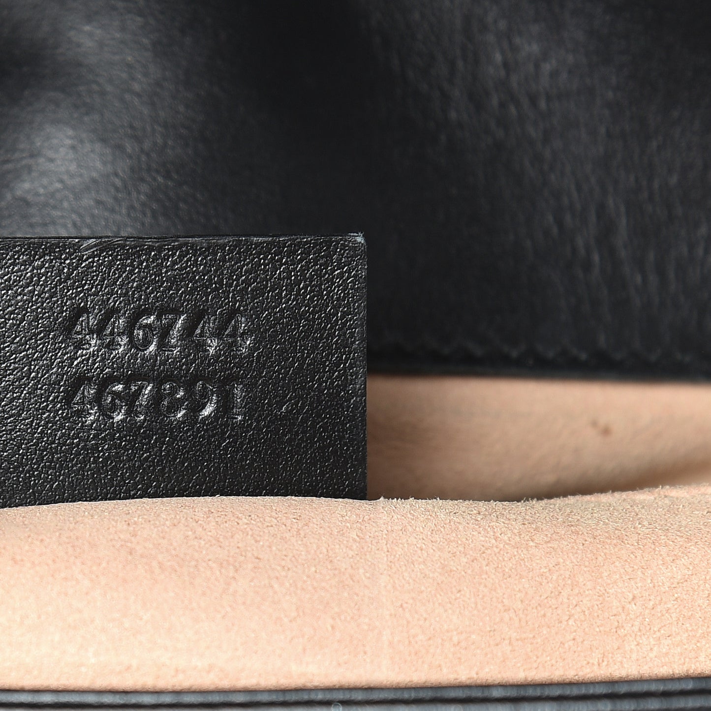 Calfskin Matelasse Mini GG Marmont Shoulder Bag Black