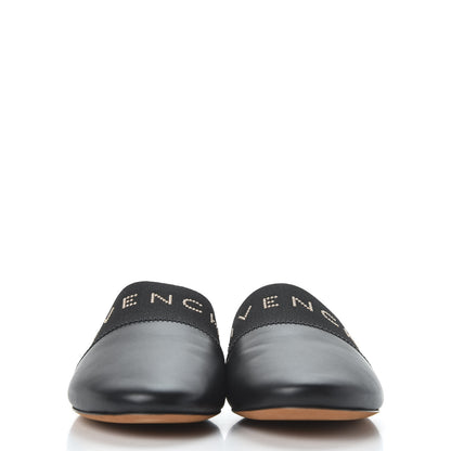 Givenchy Calfskin Crystal Embellished Bedford Logo Mule Slides 39.5 Black 4 of 10