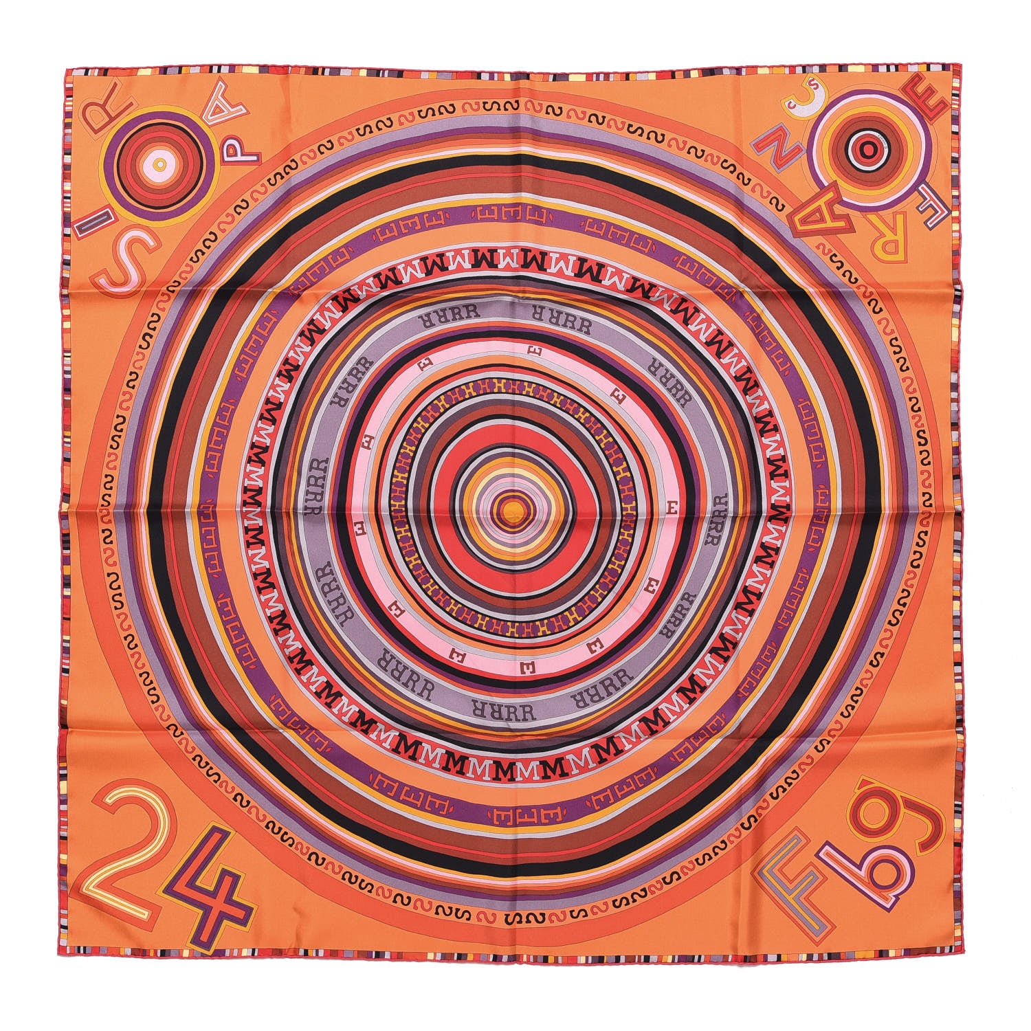 Hermes Silk Tohu Bohu Scarf 90 1 of 3