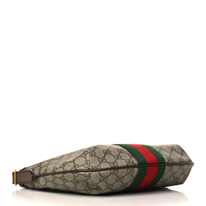 Gucci GG Supreme Monogram Web Small Ophidia Half Moon Hobo Brown 3 of 9