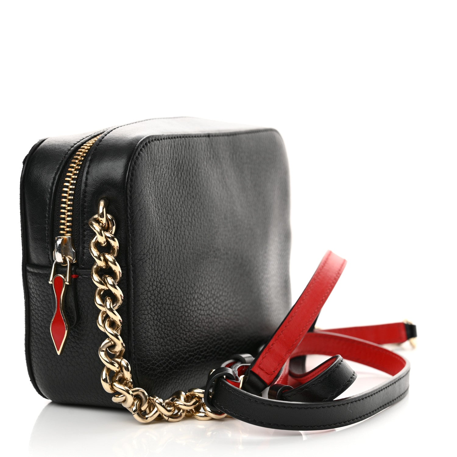 Christian Louboutin Suede Calfskin Love Rubylou Crossbody Black 3 of 13