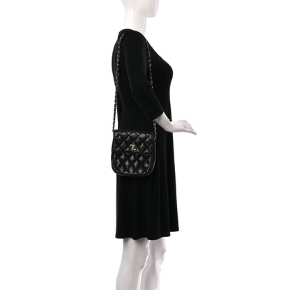 Chanel Lambskin Quilted Flap Crossbody Black 2 of 12