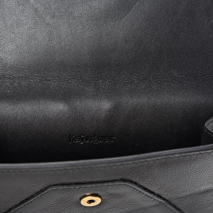 Saint Laurent Textured Patent Monogram Card Holder Black 6 of 7