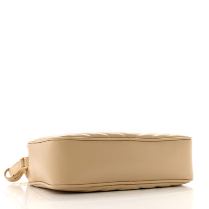 Saint Laurent Calfskin Matelasse Monogram Lou Camera Bag Nude Powder 4 of 13