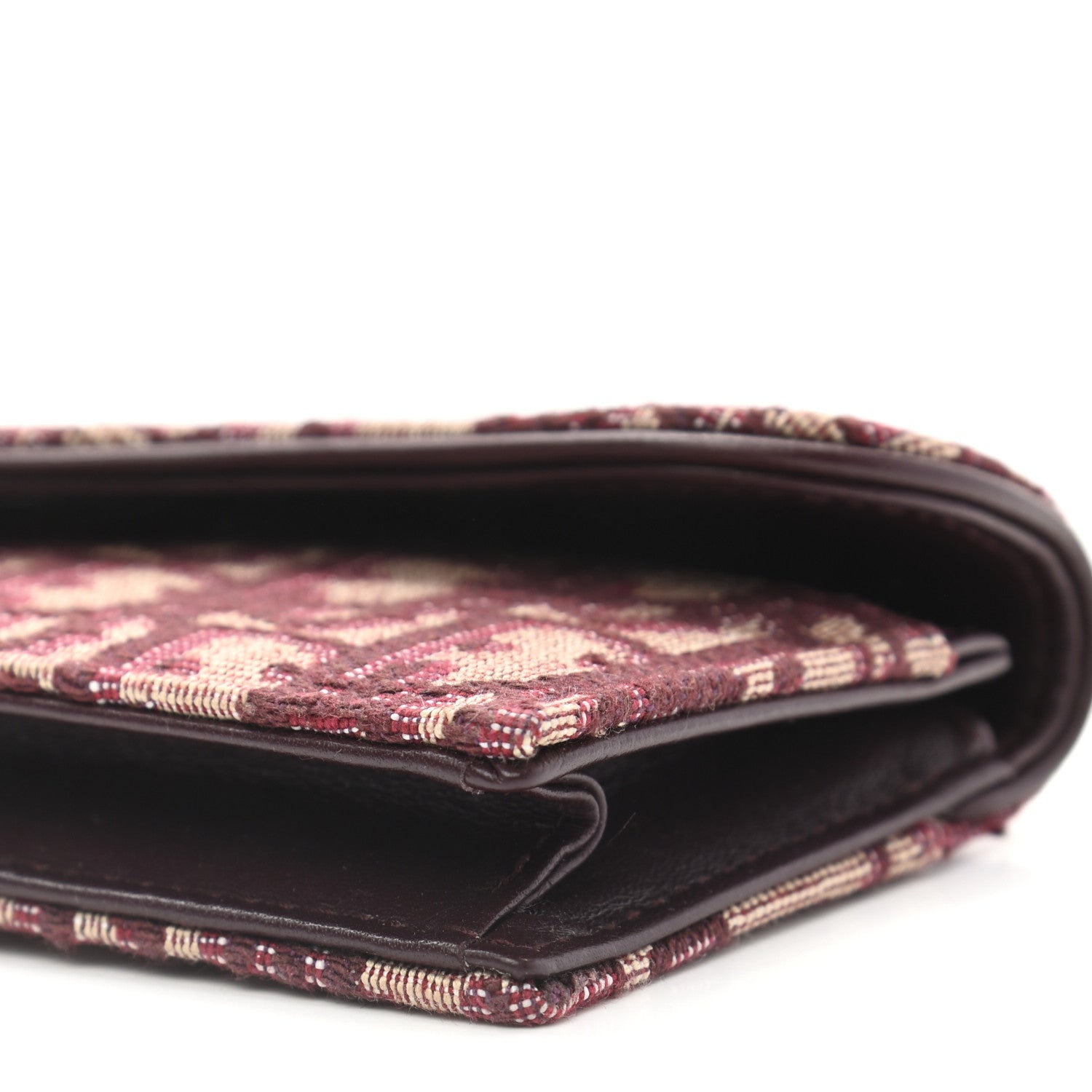 Christian Dior Oblique Saddle Card Holder Bordeaux 10 of 10