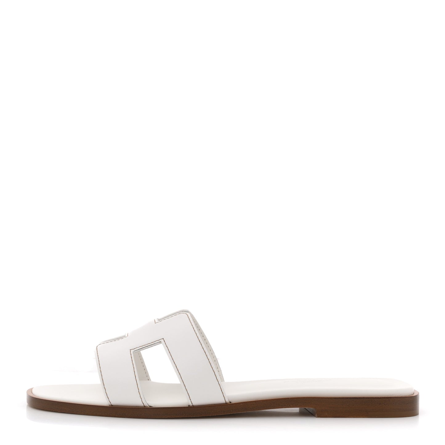 Box Calfskin Oran Sandals 36.5 White