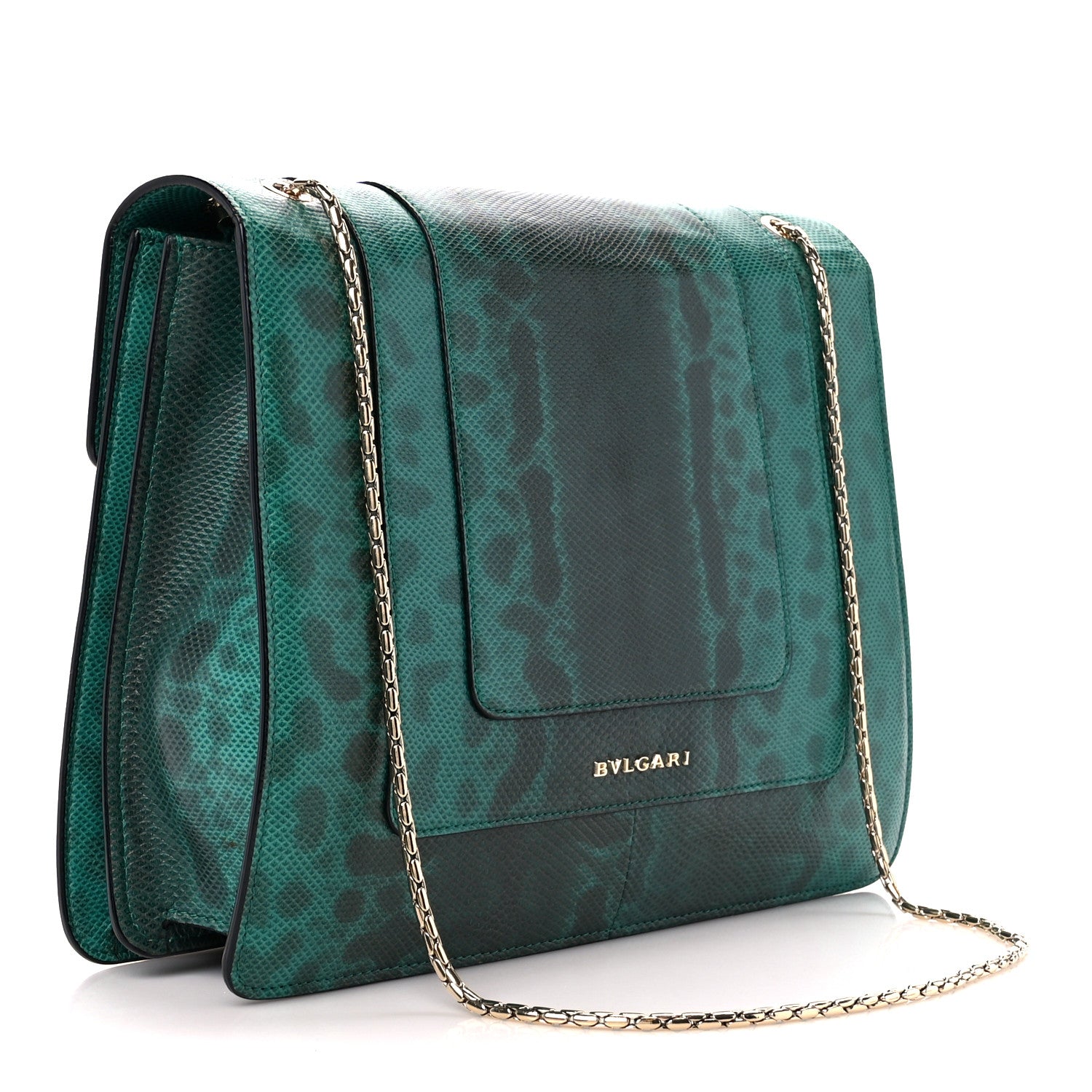 Bulgari Karung Serpenti Forever Crossbody Green 4 of 13