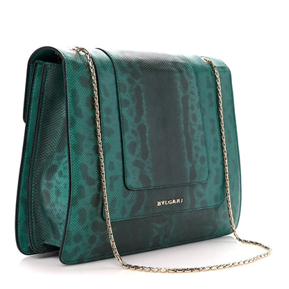 Bulgari Karung Serpenti Forever Crossbody Green 4 of 13