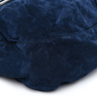 Gucci Suede Medium Icon Bit Shoulder Bag Blue 9 of 10