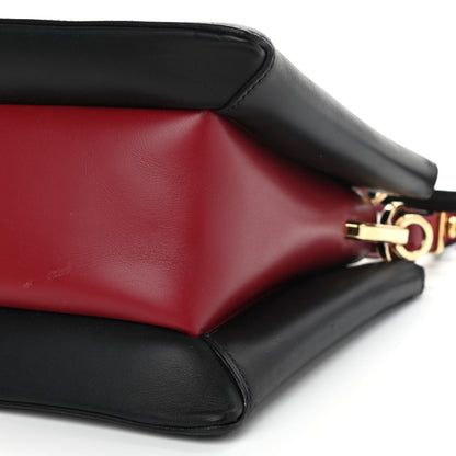 Prada New Calfskin Small Deux Shoulder Bag Black 11 of 11