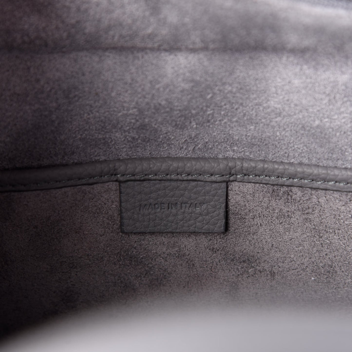 Baby Drummed Calfskin Nano Luggage Kohl