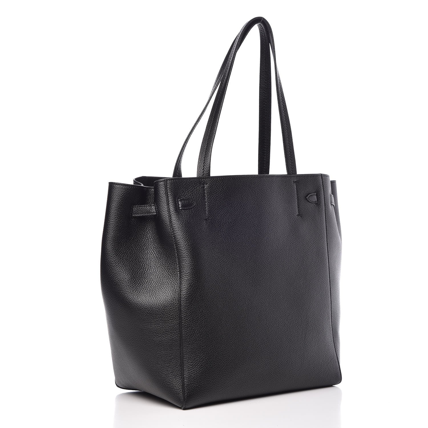 Celine Soft Grained Calfskin Small Belt Cabas Phantom Black 3 of 8