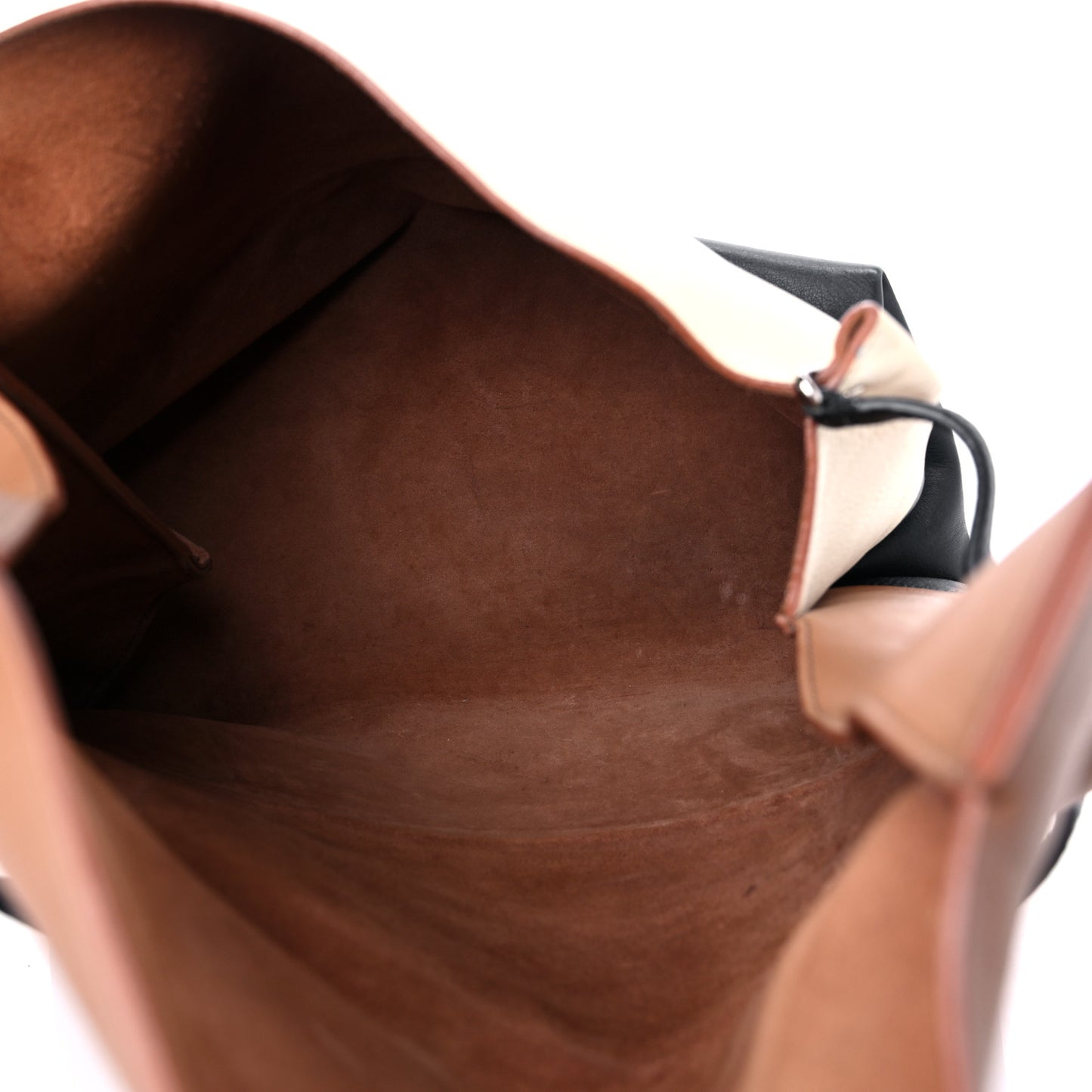 Smooth Calfskin Tri-Color All Soft Shoulder Bag Tan