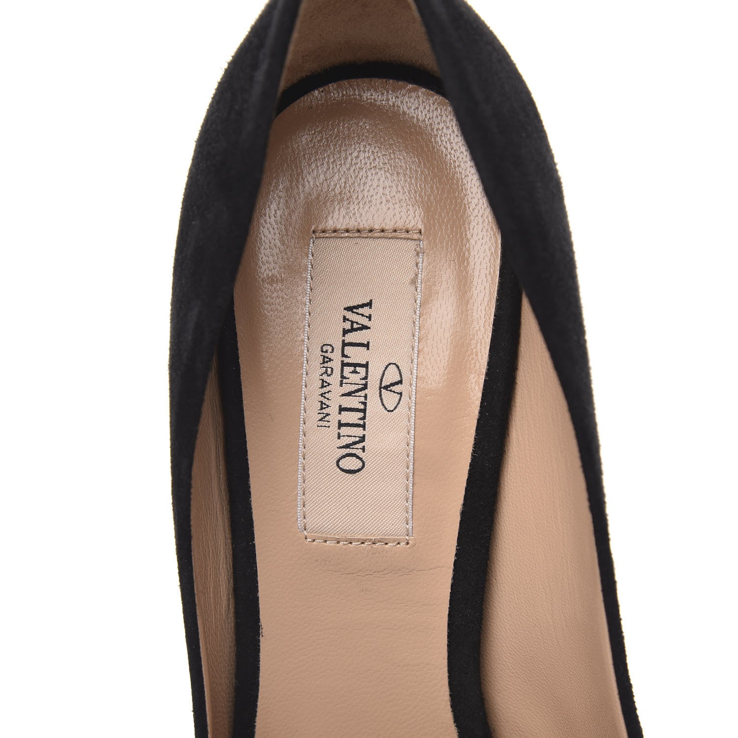 Valentino Garavani Suede Rockstud Pumps 36 Black 6 of 8