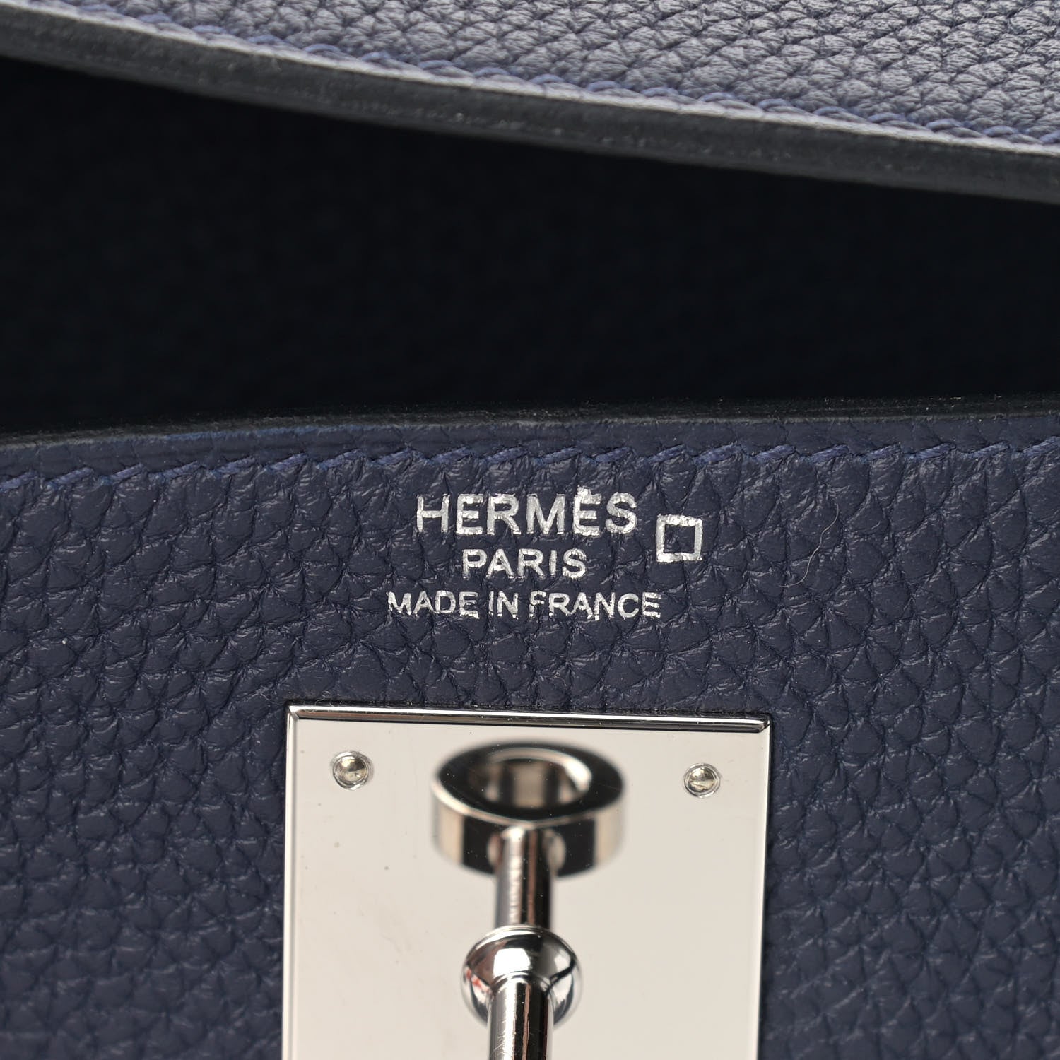 Hermes Togo Matte Alligator Kelly Retourne Touch 28 Bleu Nuit Bleu Marine 6 of 10