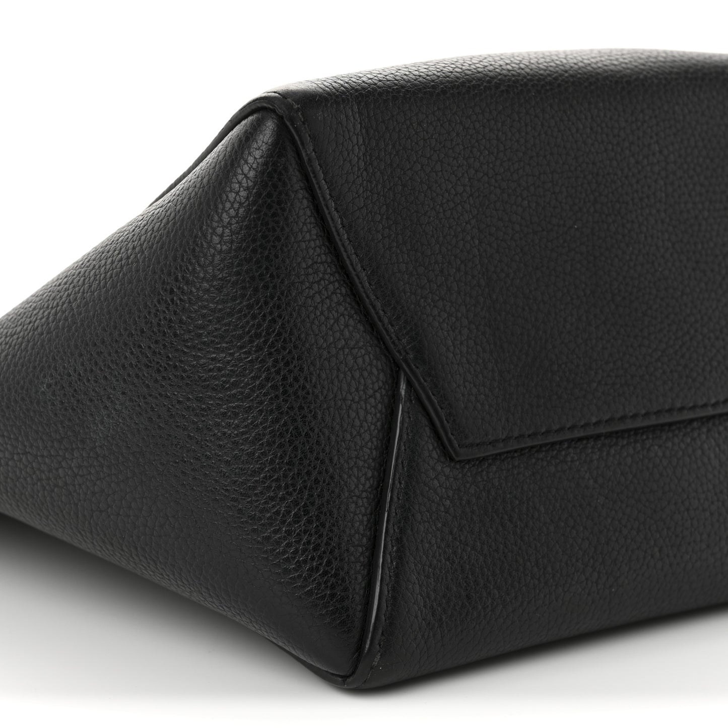 Soft Grained Calfskin Small Sangle Bucket Bag Black