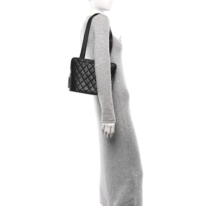 Chanel Lambskin Quilted Tote Black 2 of 12