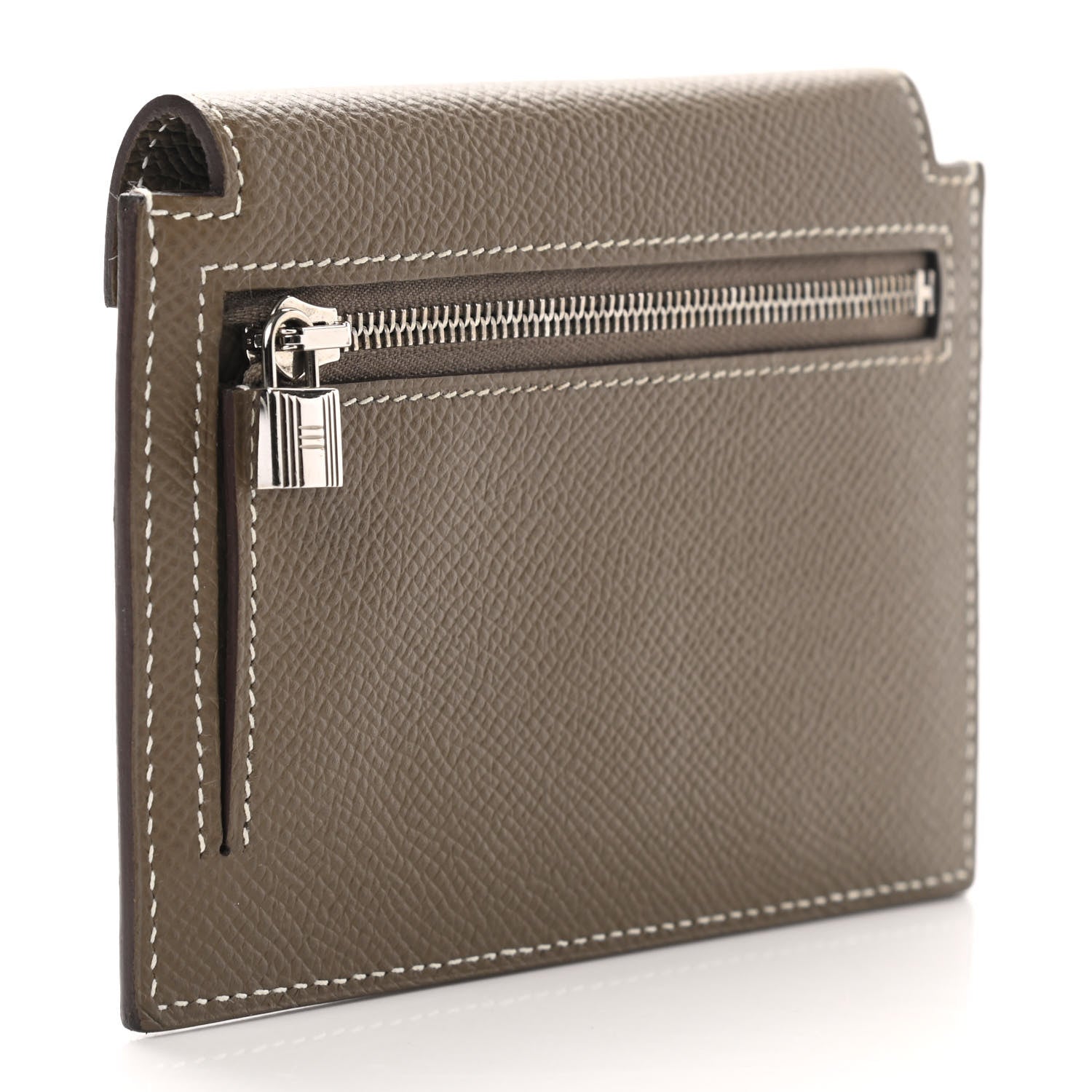Hermes Epsom Kelly Pocket Compact Wallet Etoupe 3 of 10