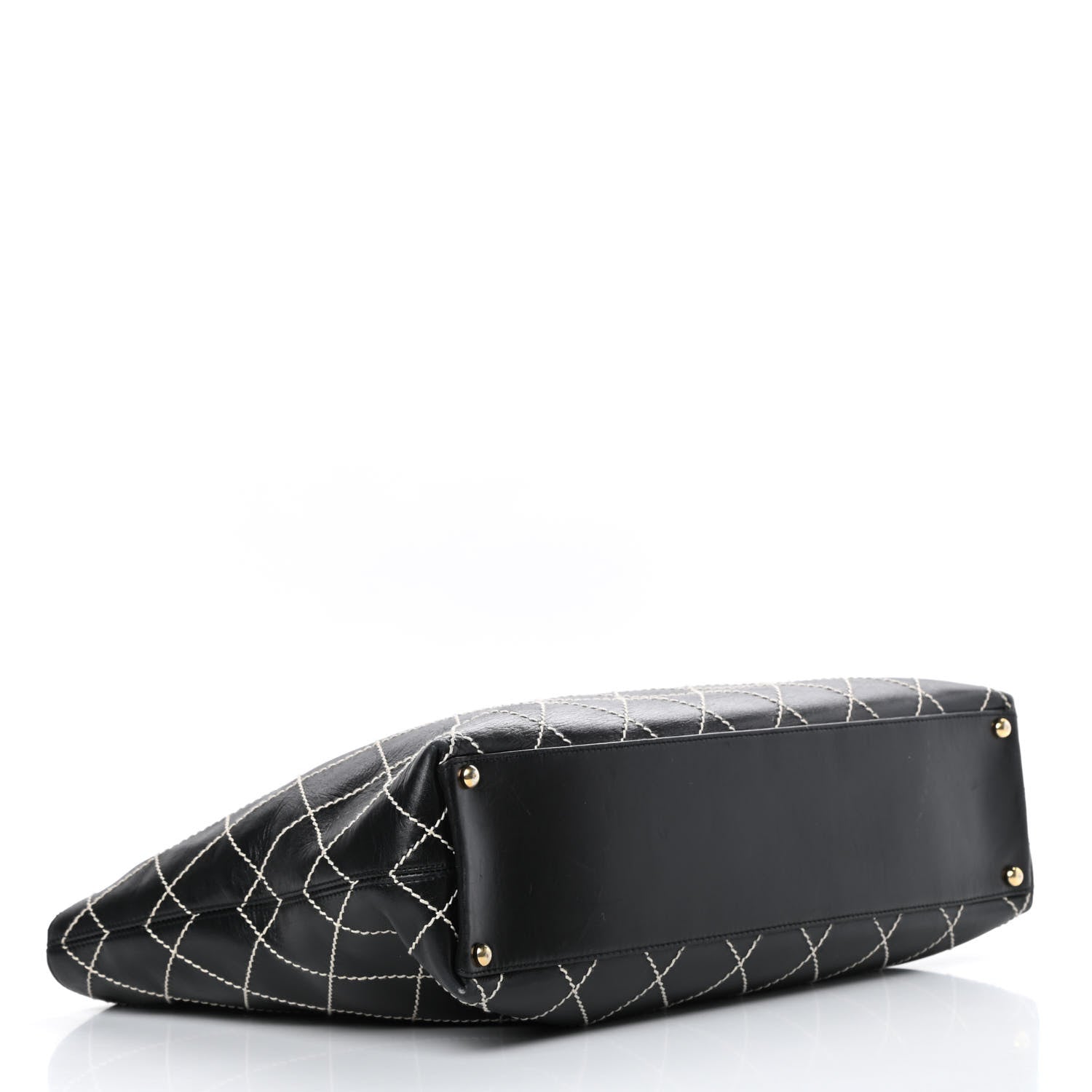 Chanel Calfskin Wild Stitch Large Tote Black 4 of 16