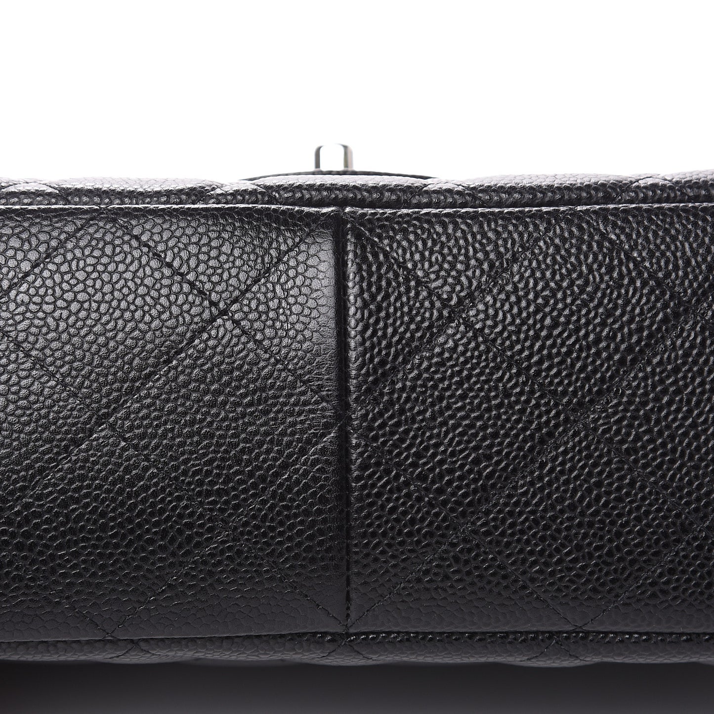 Caviar Quilted Jumbo Single Flap Black