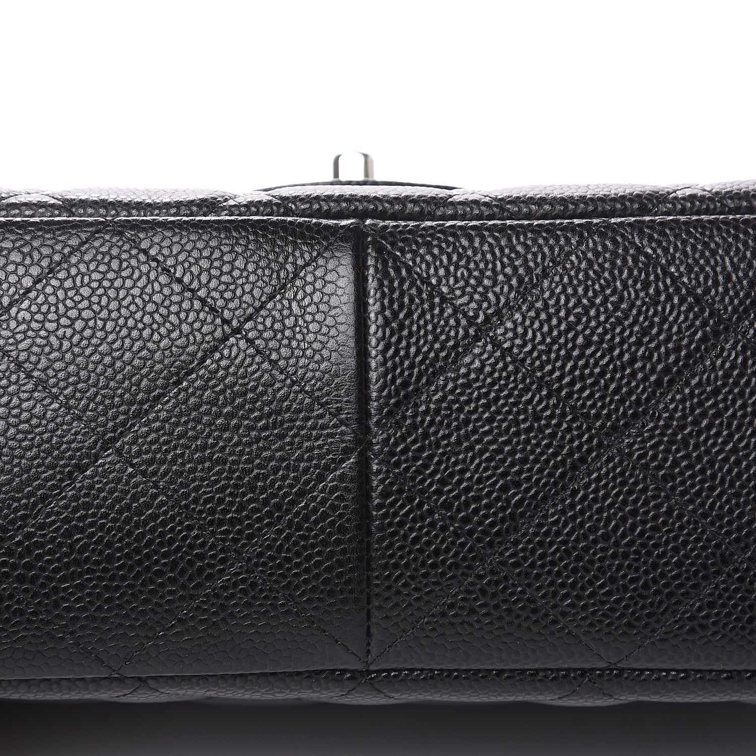 Chanel Caviar Quilted Jumbo Single Flap Black 10 of 11