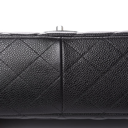 Chanel Caviar Quilted Jumbo Single Flap Black 10 of 11