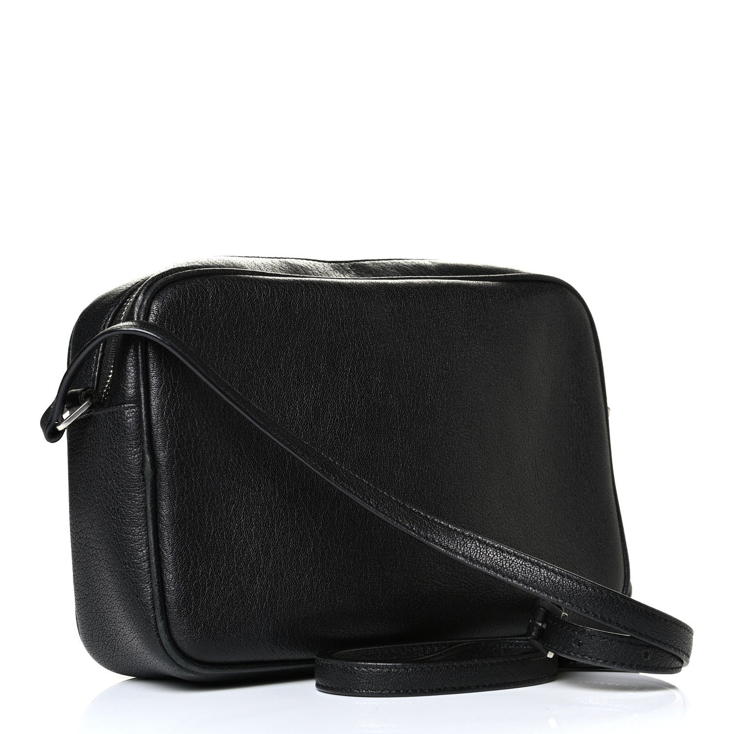 Saint Laurent Lambskin Monogram Small Lou Camera Bag Black 2 of 6