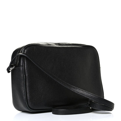 Saint Laurent Lambskin Monogram Small Lou Camera Bag Black 2 of 6