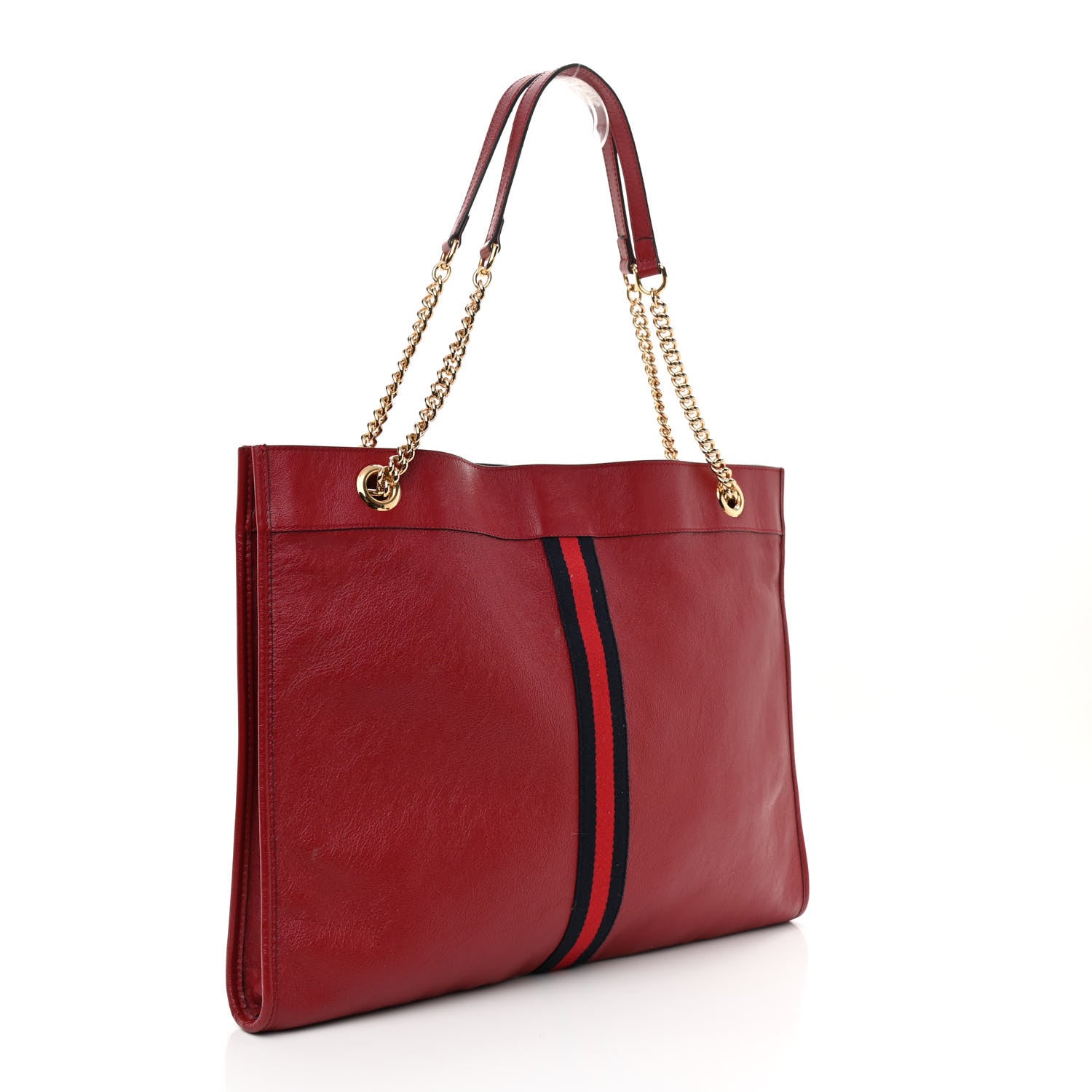 Gucci Calfskin Large Rajah Chain Tote Romantic Cherry 4 of 10