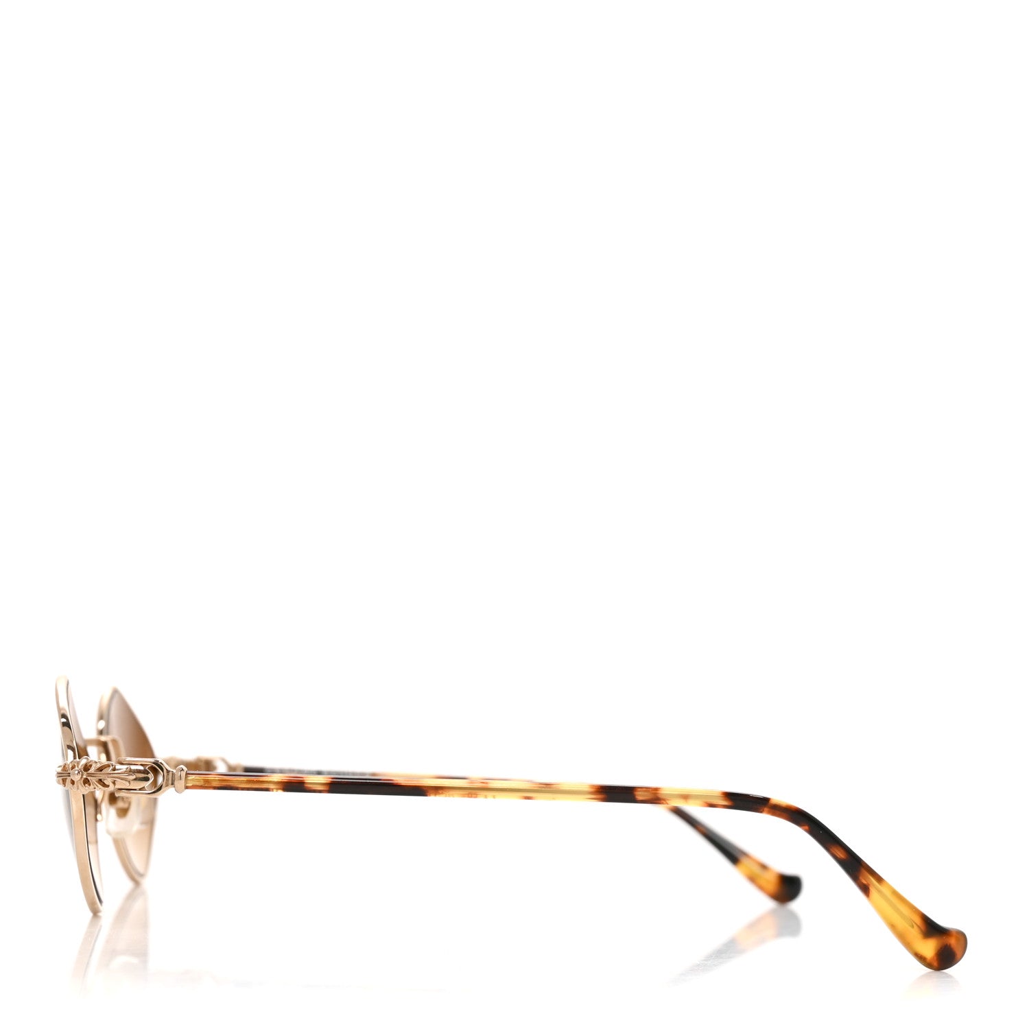 Chrome Hearts Metal Diamond Dog Sunglasses Gold 3 of 6