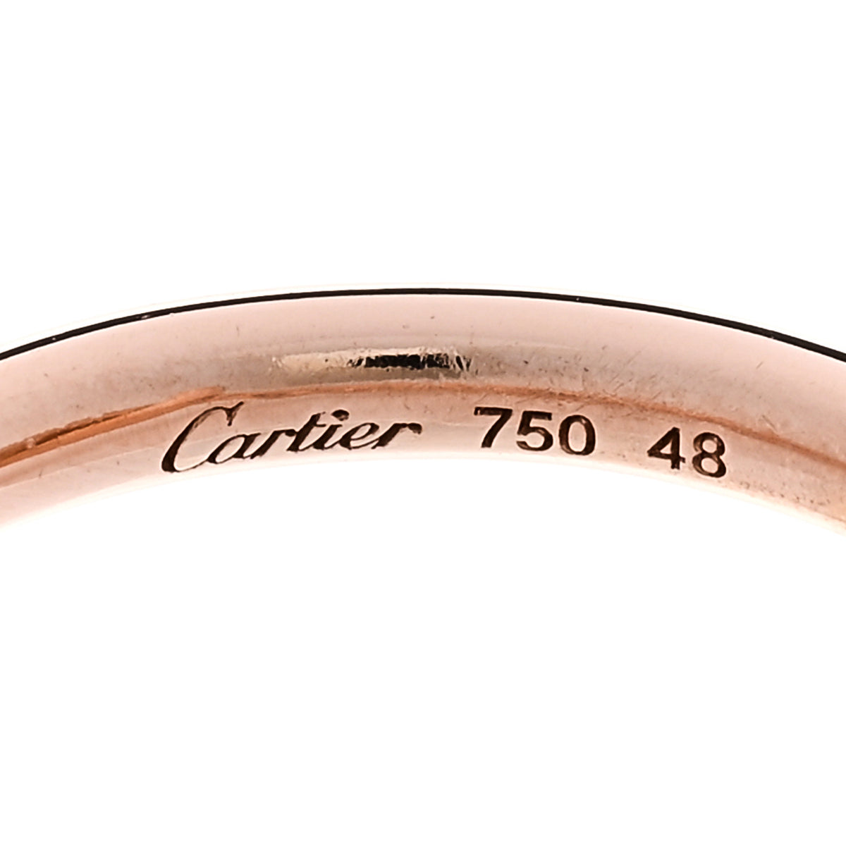 Cartier 18K Pink Gold Diamond Entrelaces Ring 48 4.5 4 of 6