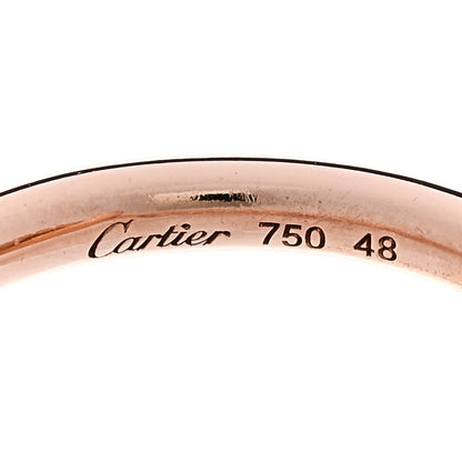 Cartier 18K Pink Gold Diamond Entrelaces Ring 48 4.5 4 of 6