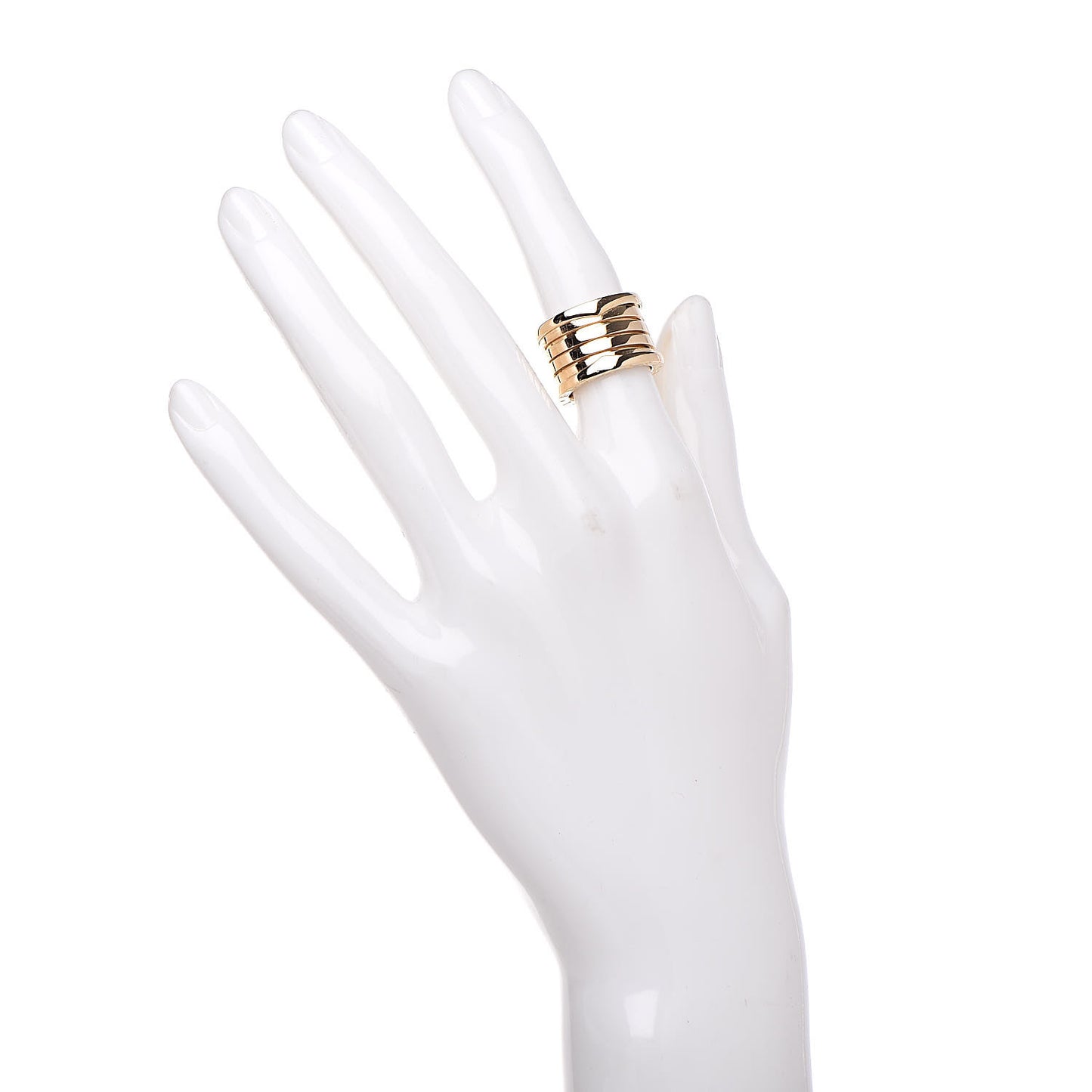 18K Yellow Gold B.Zero1 Four-Band Ring 48 4.5