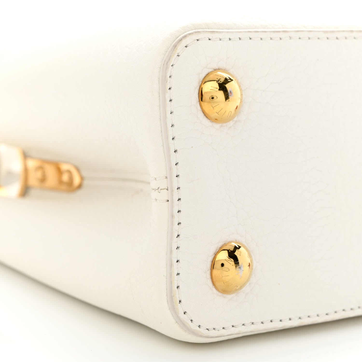 Louis Vuitton X UF Taurillon Artycapucines BB White 9 of 11