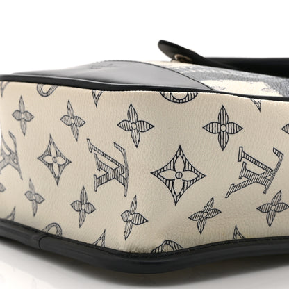 Louis Vuitton Savane Monogram Zebra Chapman Messenger BB White 9 of 9