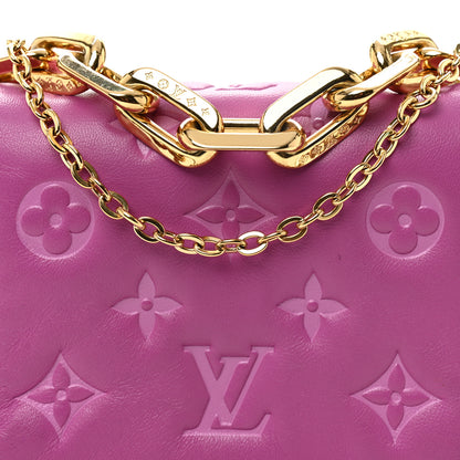 Louis Vuitton Lambskin Embossed Monogram Coussin Belt Bag Orchid 7 of 9