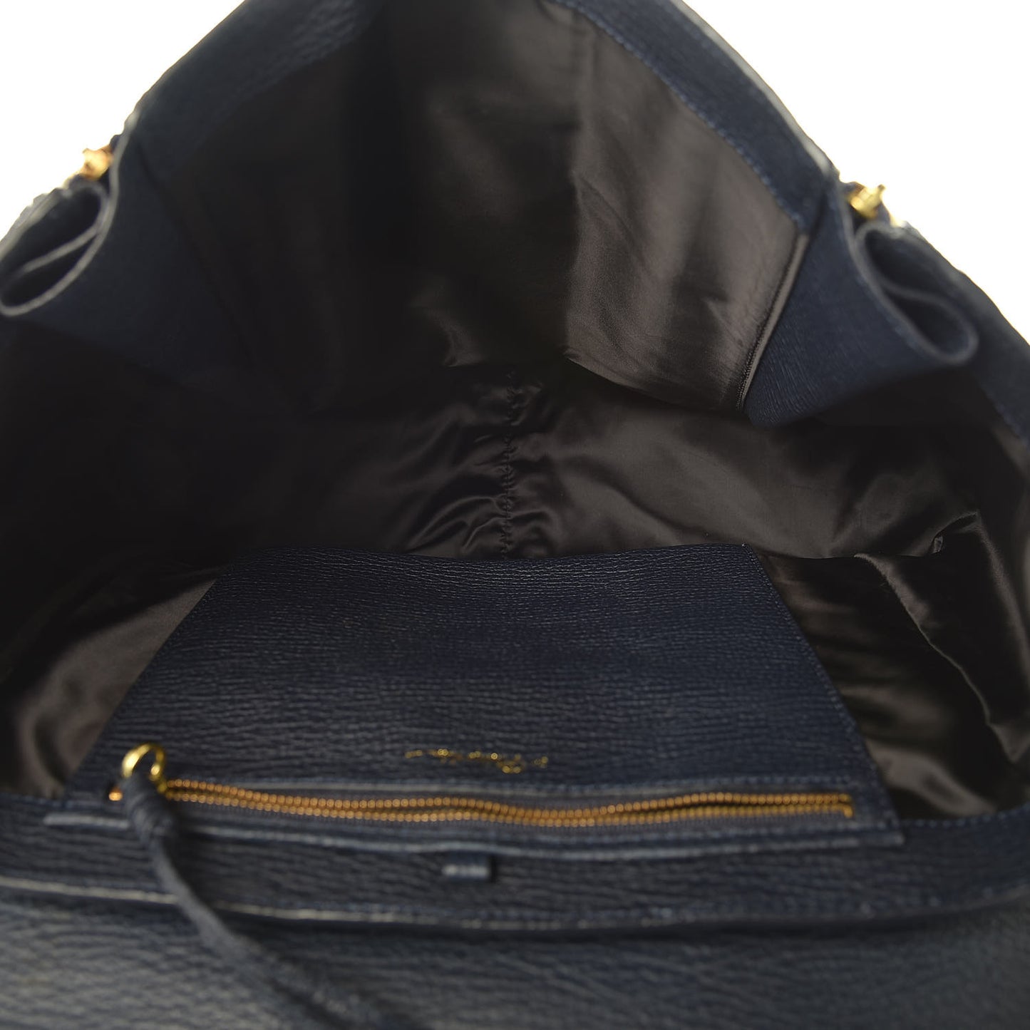 3.1 Textured Calfskin Large Pashli Satchel Ink