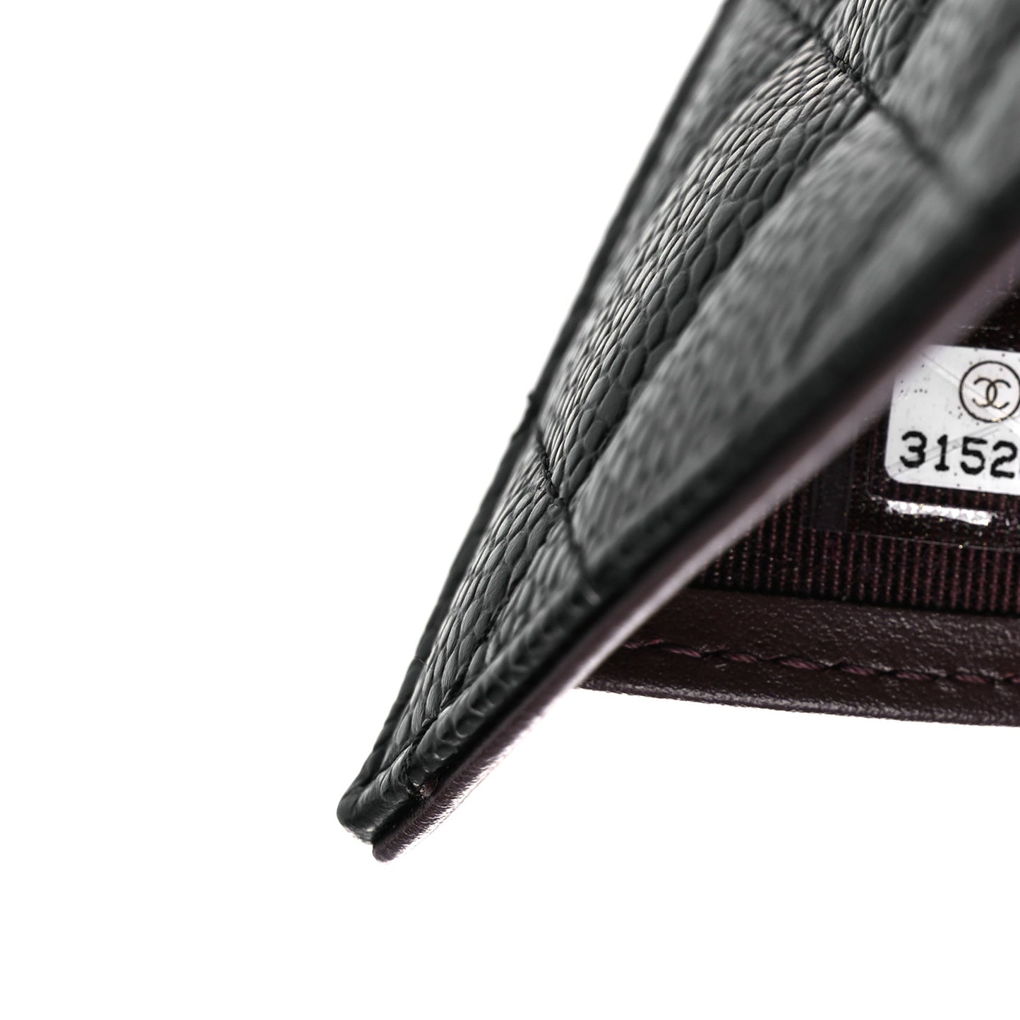 Caviar Quilted Compact Flap Wallet Black