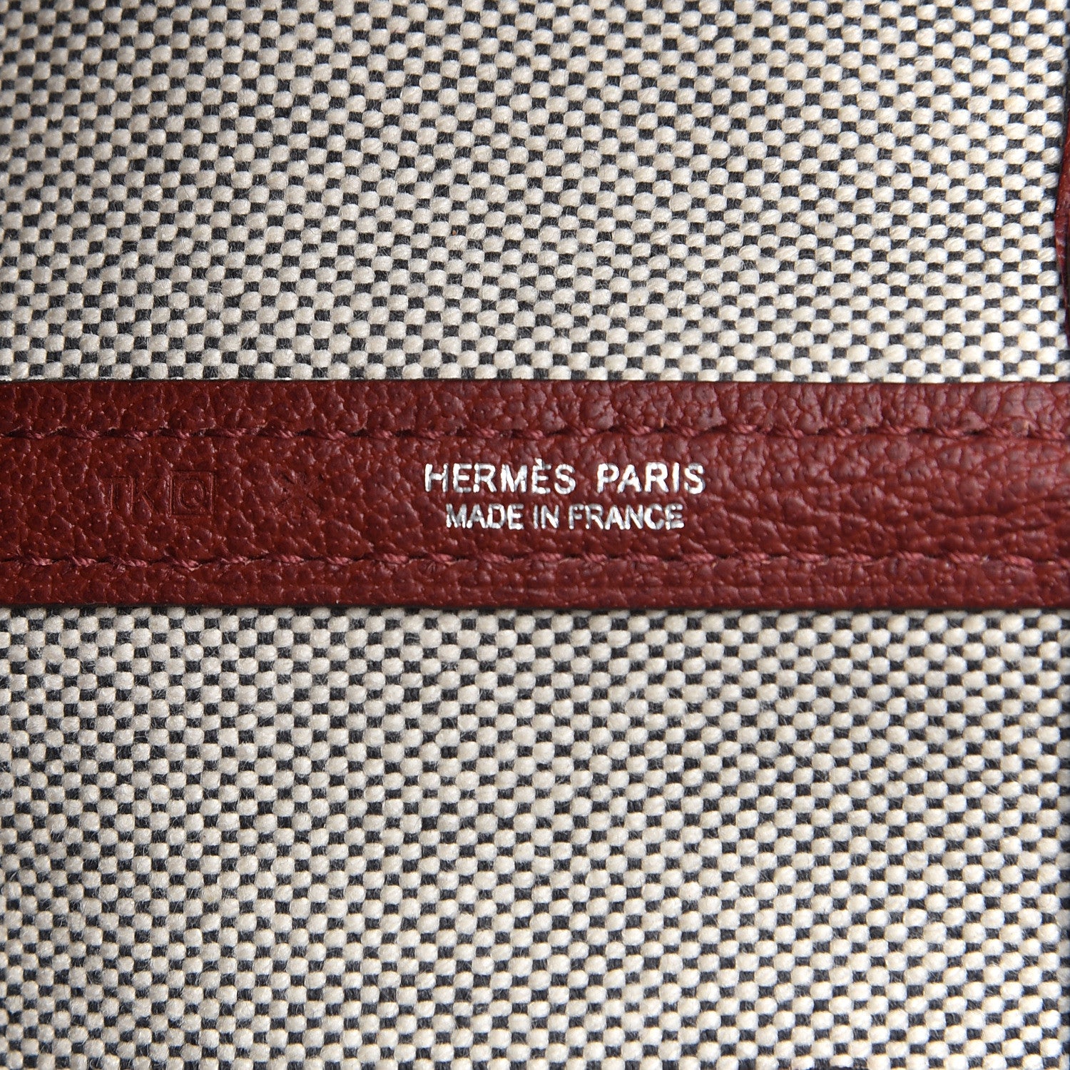 Hermes Toile H Buffle Gala Garden Party 36 MM Tote Rouge H 8 of 10