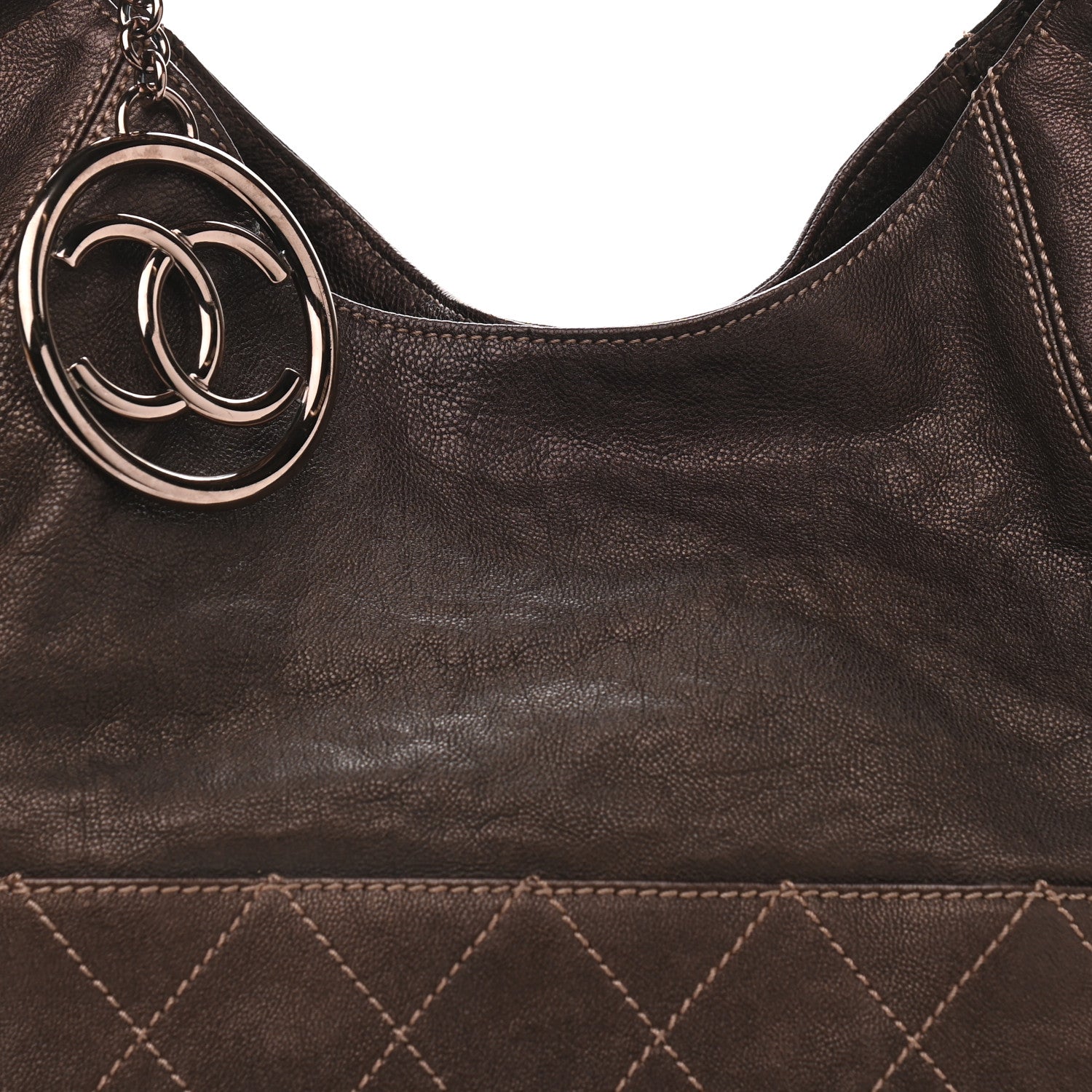 Chanel Metallic Calfskin Baby Coco Cabas Bronze 9 of 11