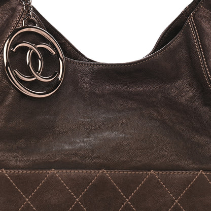 Chanel Metallic Calfskin Baby Coco Cabas Bronze 9 of 11