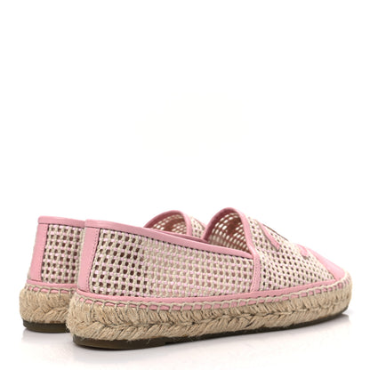 Chanel Mesh Lambskin CC Espadrilles 38 Light Pink Beige 4 of 8