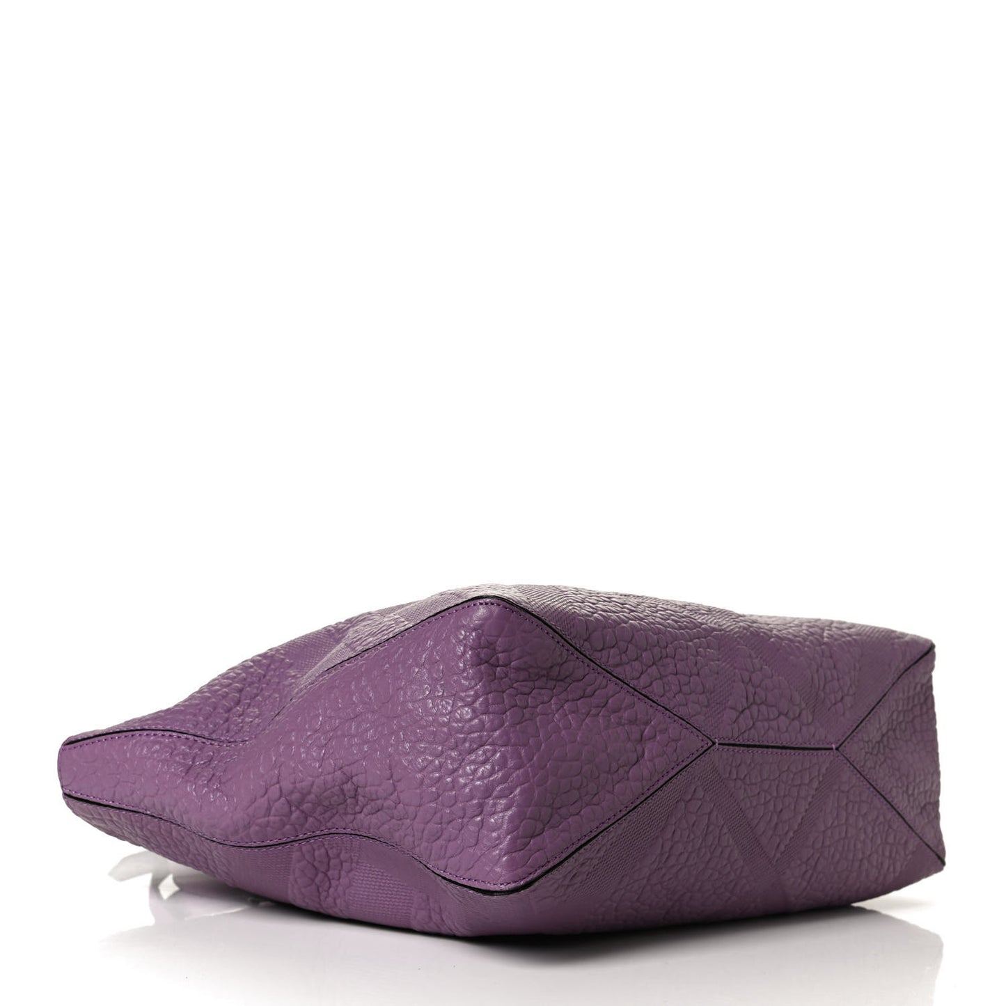 Heritage Grain Check Embossed Medium Dewsbury Tote Purple