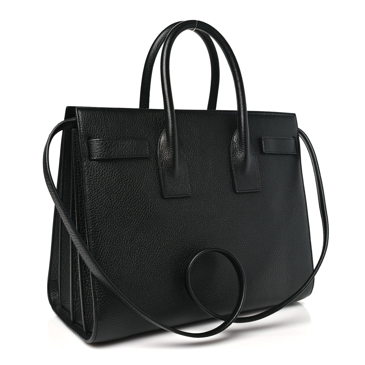 Grained Calfskin Small Sac De Jour Black