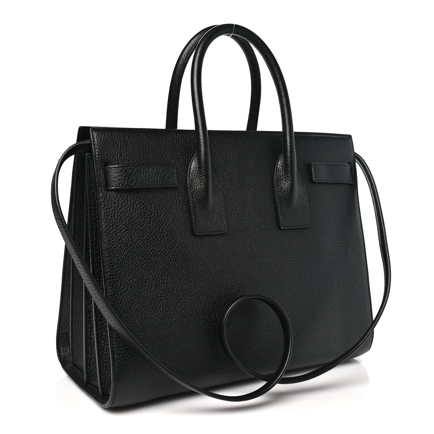 Saint Laurent Grained Calfskin Small Sac De Jour Black 3 of 10