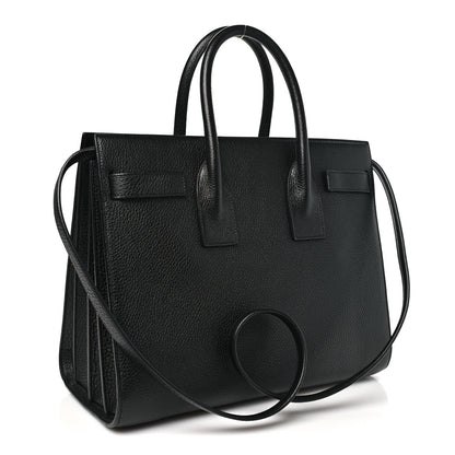 Saint Laurent Grained Calfskin Small Sac De Jour Black 3 of 10