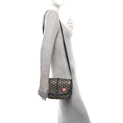 Goyard Goyardine Coeur Belvedere II PM Messenger Bag Black 2 of 8